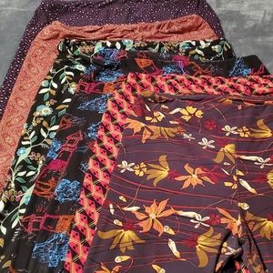 Lularoe Lot Of Six Tall And Curvy Leggings